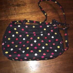 Vera Bradley Black and polka dot purse